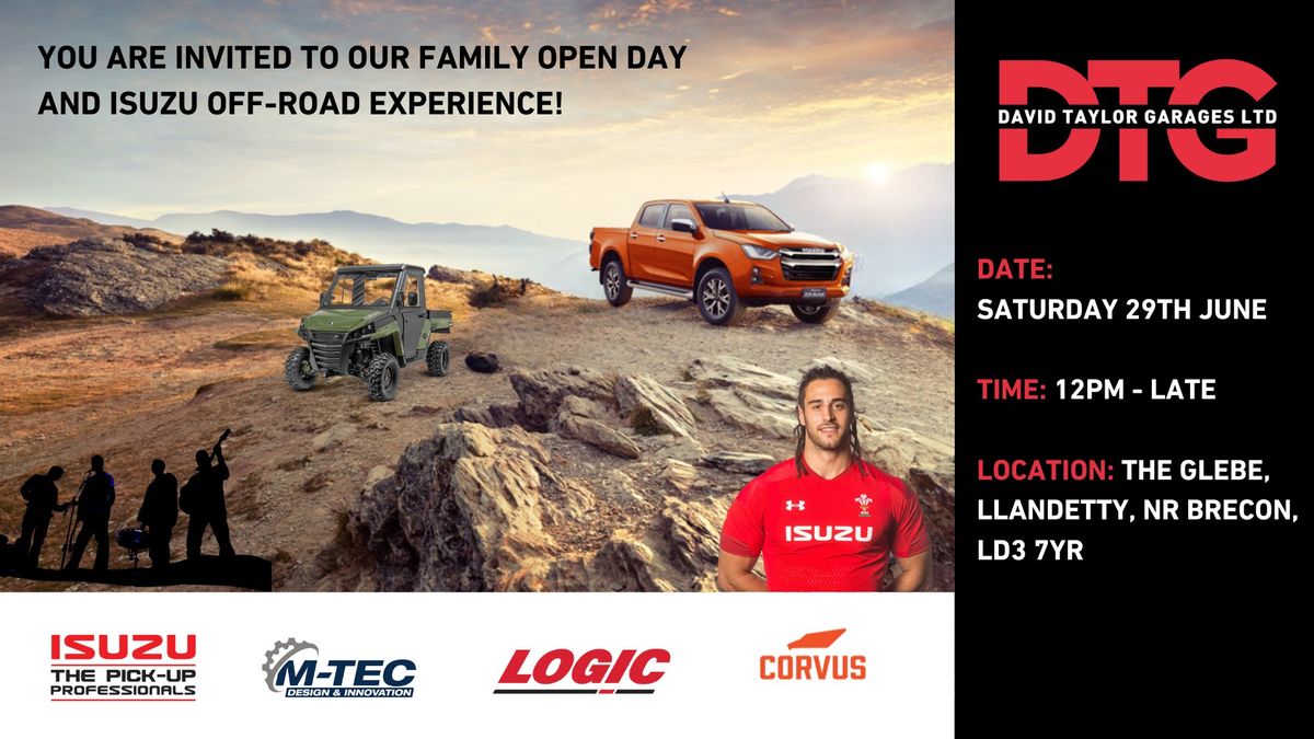 DTG OPEN DAY AND ISUZU OFF-ROAD EXPERIENCE
