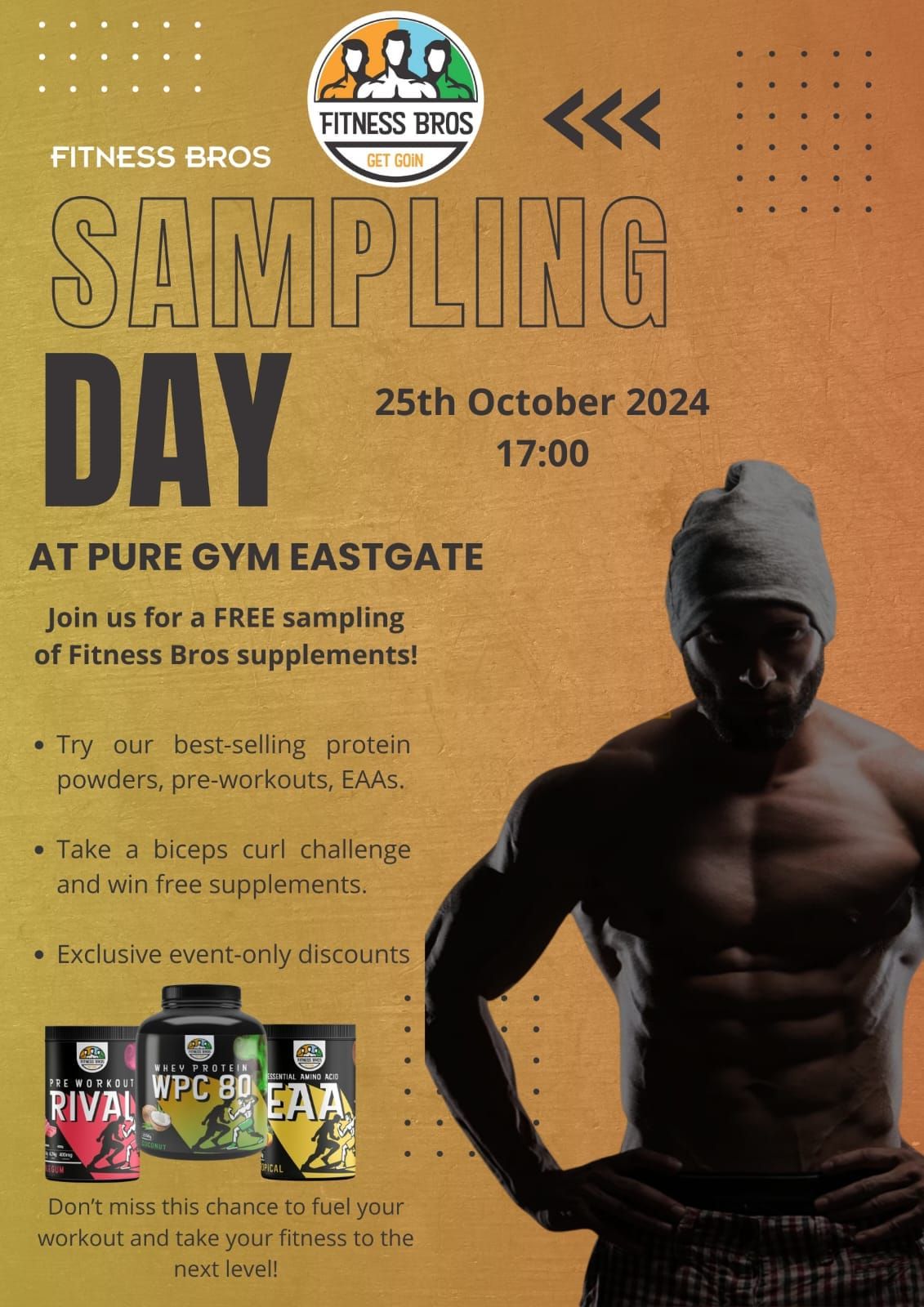 Fitness Bros Sampling Day