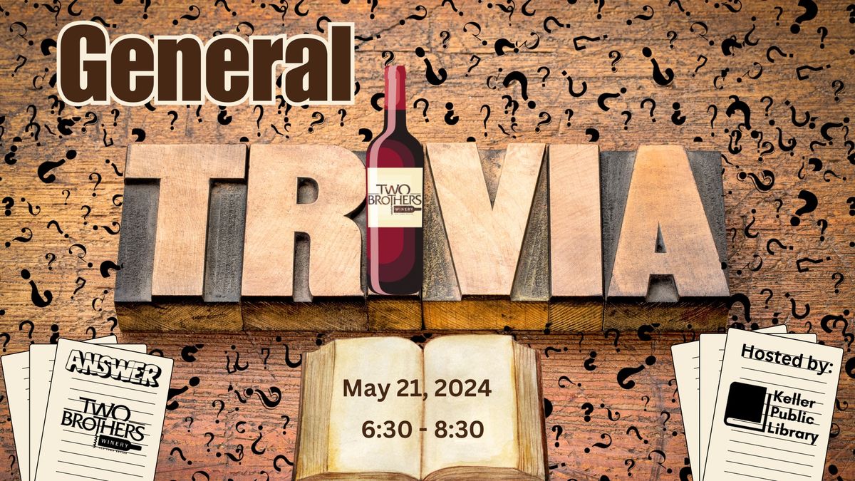 Trivia Night at Two Brothers Winery hosted by The Keller Public Library