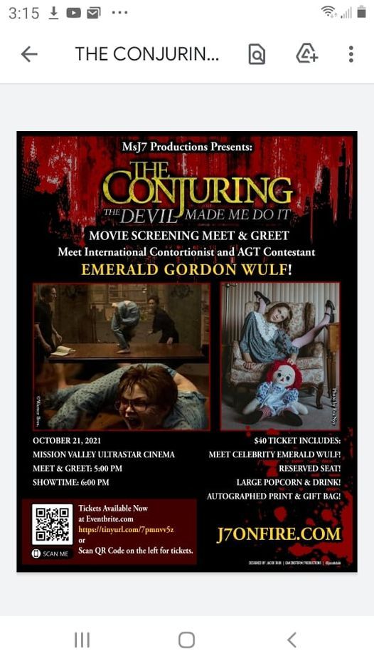 The Conjuring Private Screening Meet & Greet, UltraStar Mission Valley