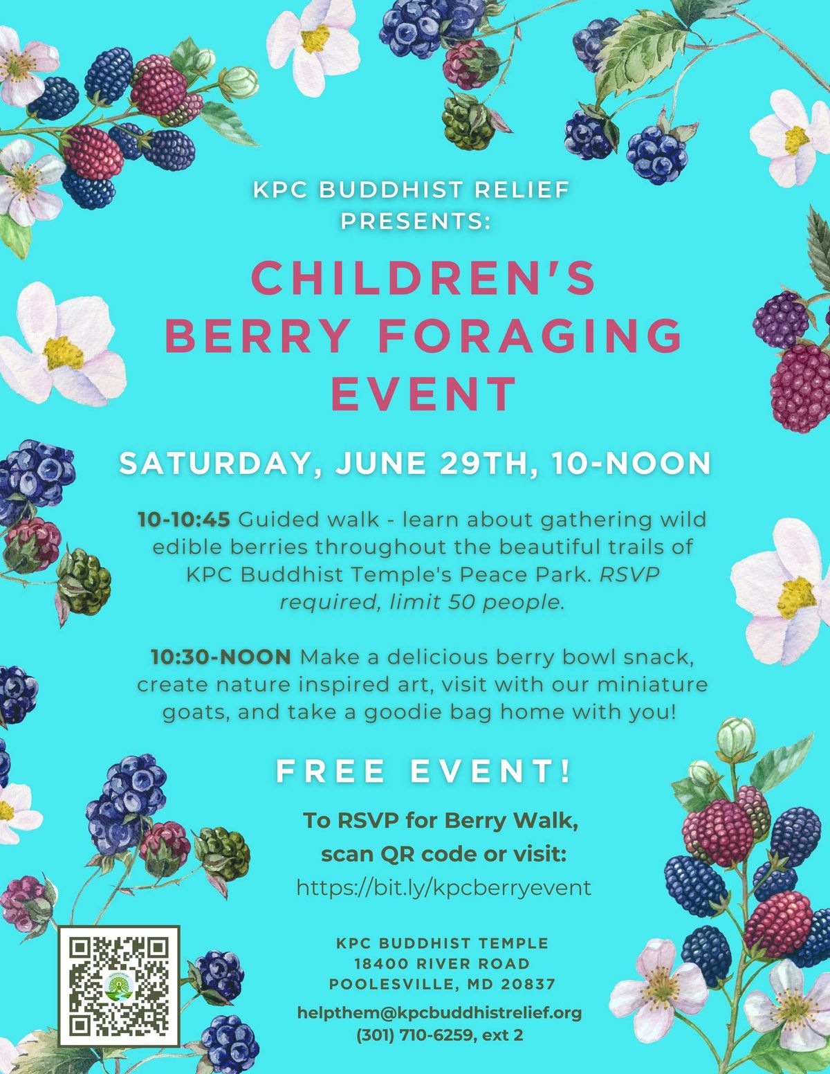 Children's Berry Foraging Event