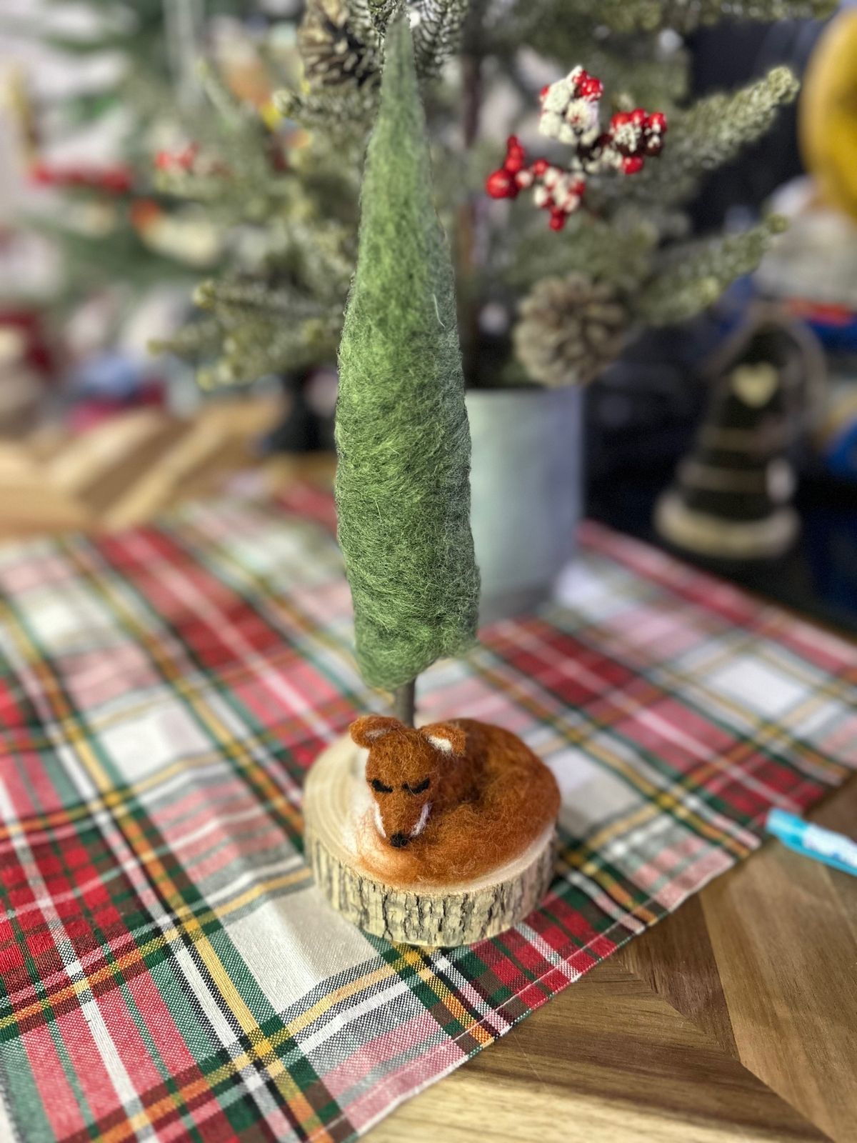 Fox & Winter Tree with Farm Girl Felts