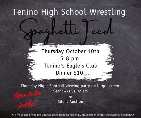 THS Wrestling Spaghetti Feed and Silent Auction @Tenino Eagles