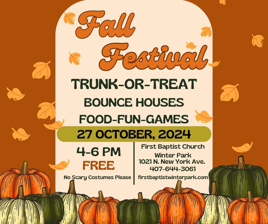 Fall Festival and Trunk-or-Treat