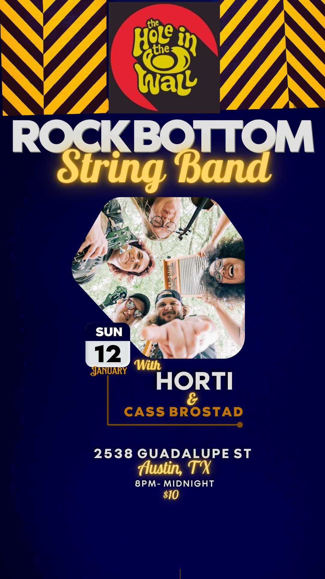 Rock Bottom String Band \/ Horti \/ Cass Brostad At Hole In The Wall