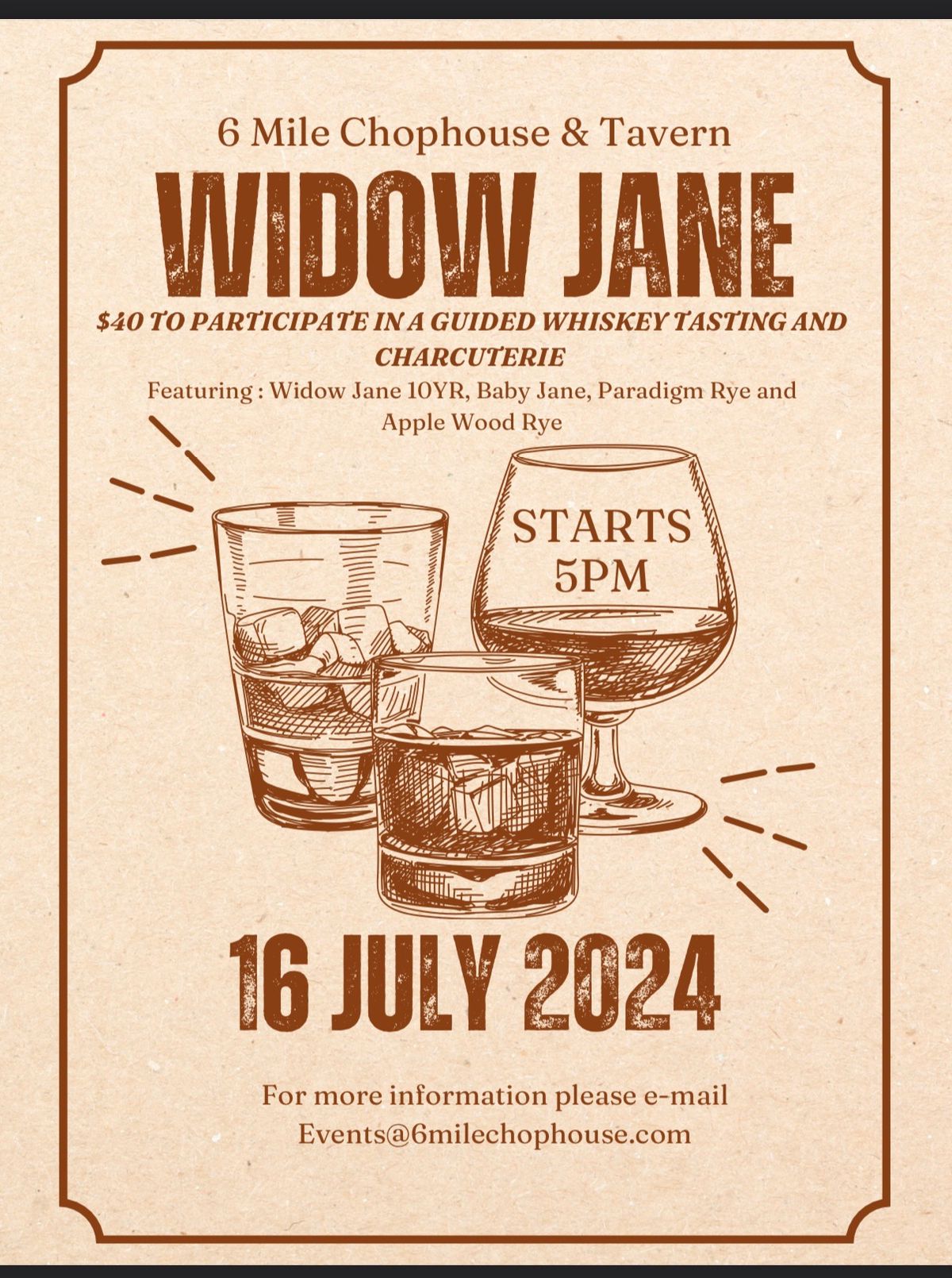 Widow Jane- A guided whiskey tasting 