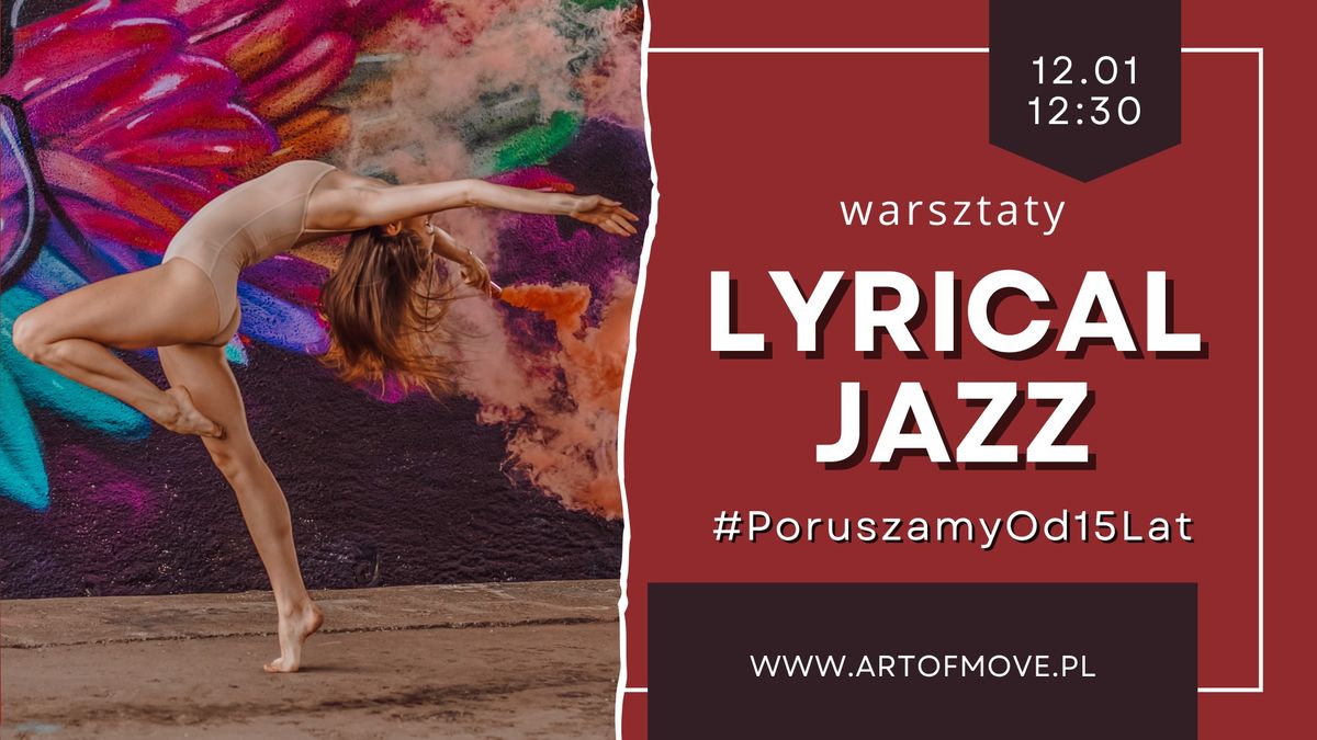 Lyrical jazz dla pocz\u0105tkuj\u0105cych - warsztaty \/\/ 12.01 Art of Move