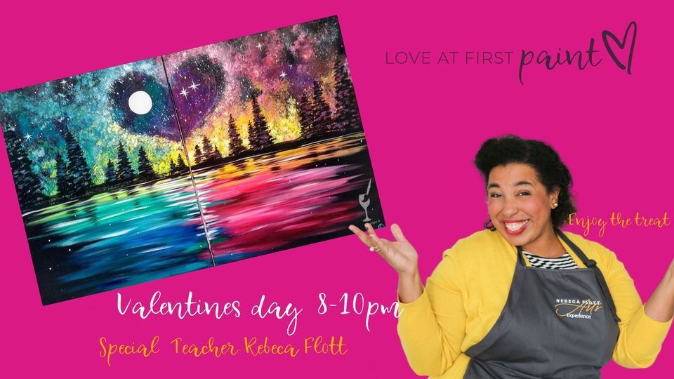 Valentines Paint and Sip Free Heart chocolate, Painting with a Twist