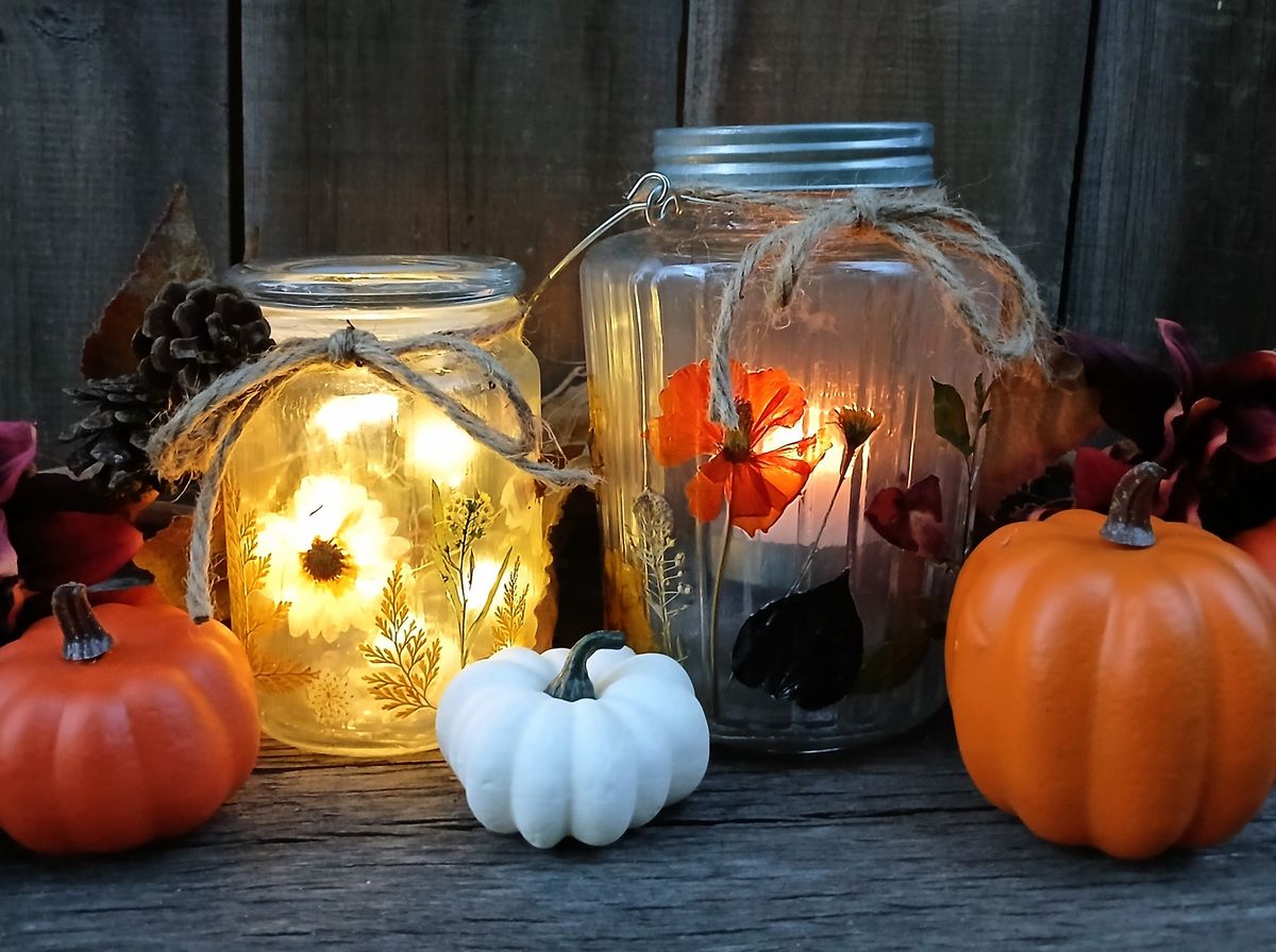 Fall Botanical Lantern Craft