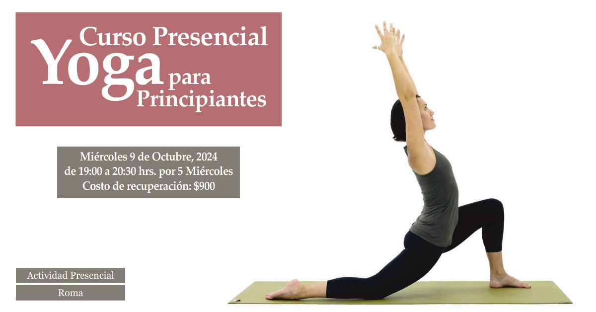 Curso de Yoga para Principiantes (por 5 Mi\u00e9rcoles)