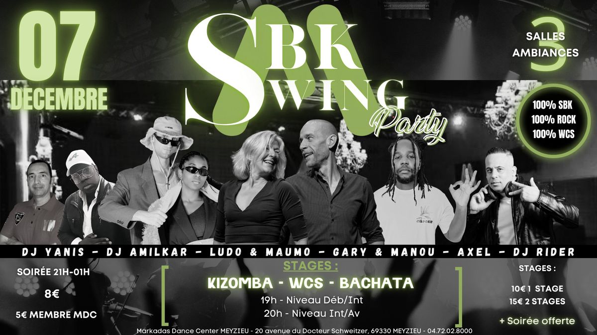 Soir\u00e9e SBK SWING Party - Samedi 7 d\u00e9cembre \ud83d\udc83