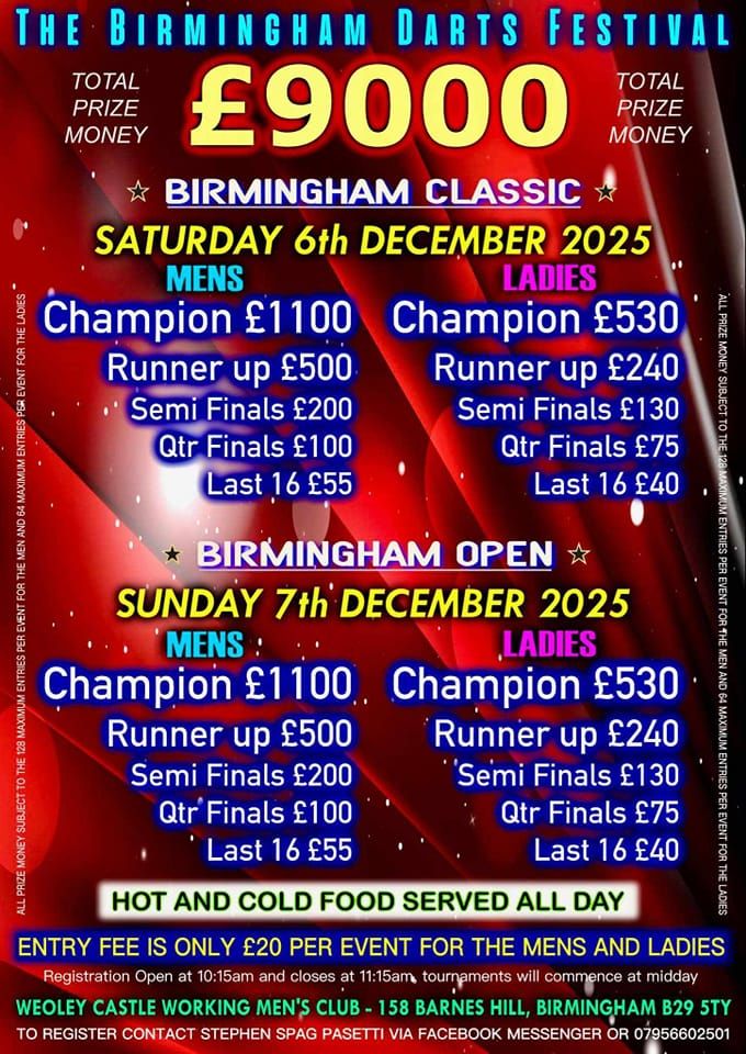 BIRMINGHAM DARTS FESTIVAL