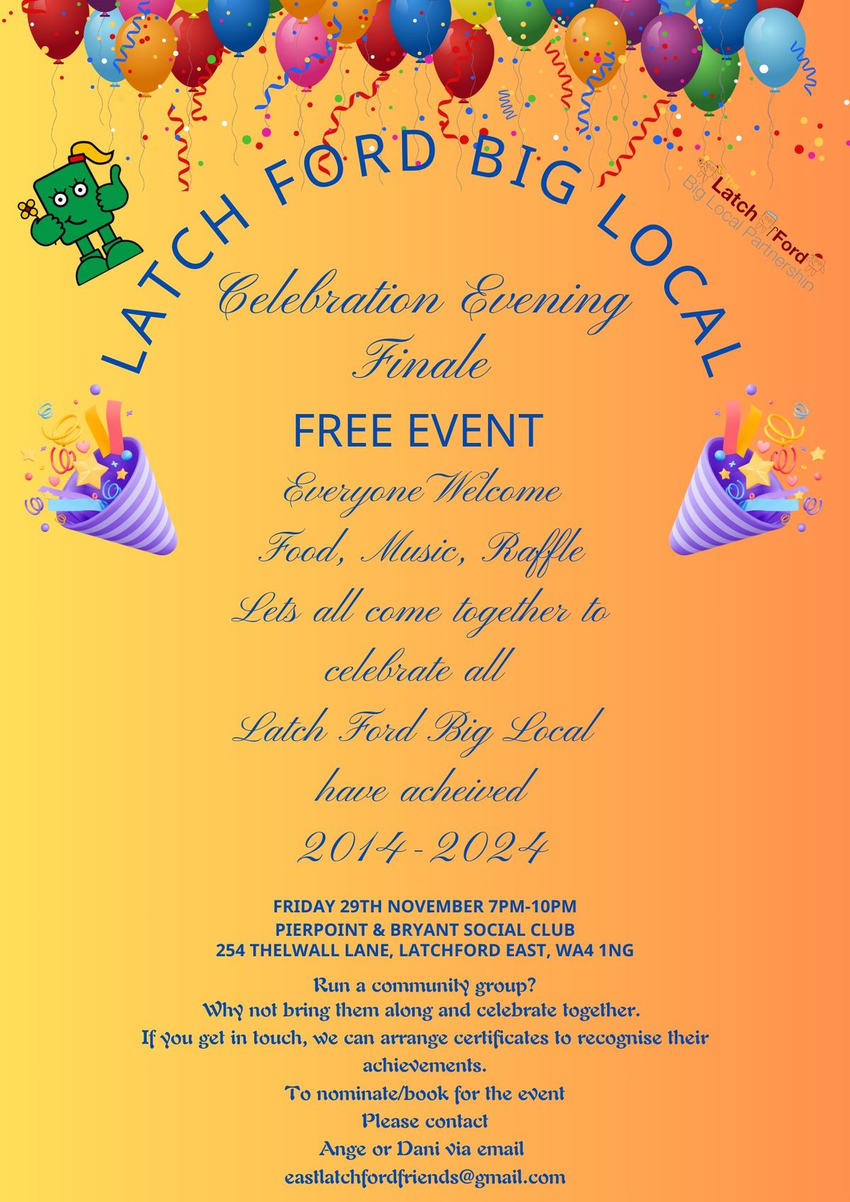 Latch Ford Big Local Celebration Evening Finale