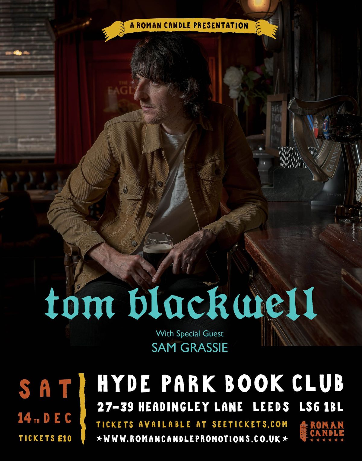 Tom Blackwell at Hyde Park Book Club - Leeds