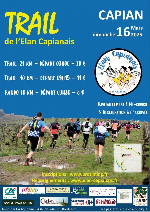 Trail de l'Elan Capianais 