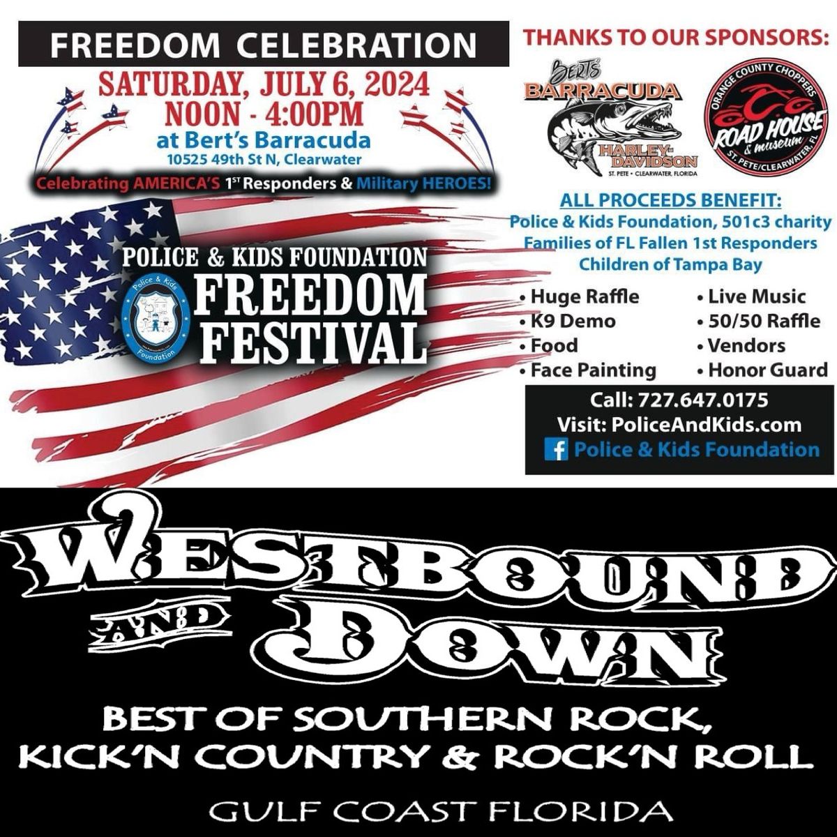 Freedom Festival at OCC Road House gets down with Westbound & Down!