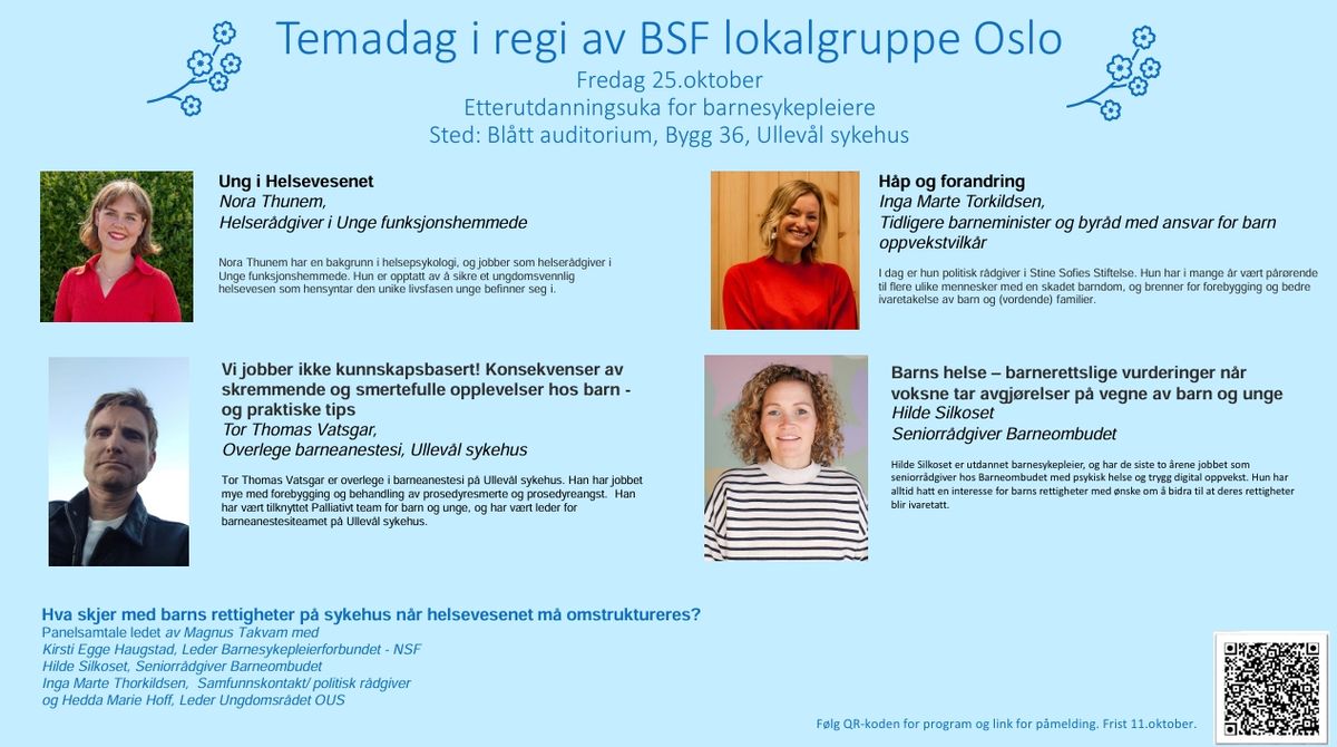 Etterutdanningsuka: Temadag i regi av BSFs lokalgruppe Oslo