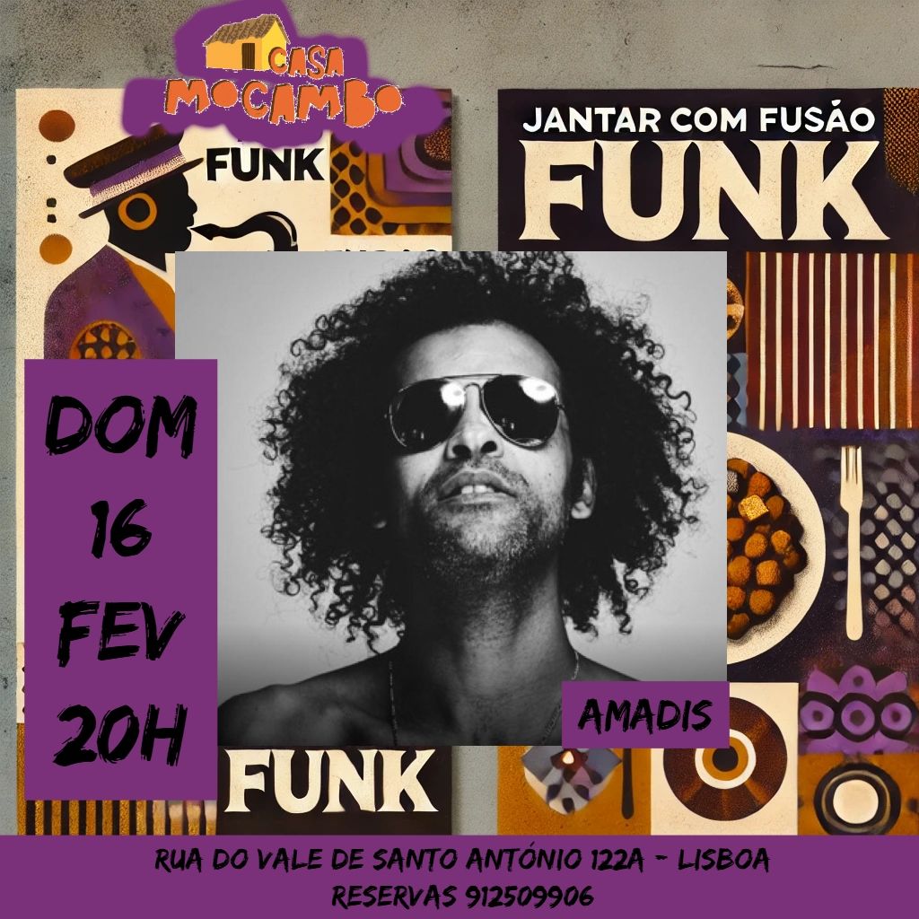 Jantar Soul Funk com Amadis