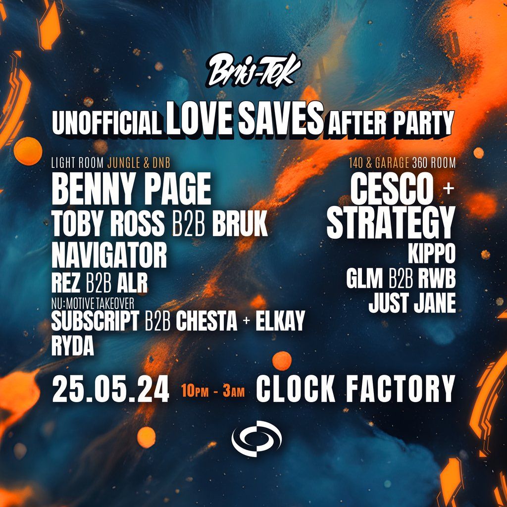 Bris-Tek Love Saves The Day Unofficial After Party