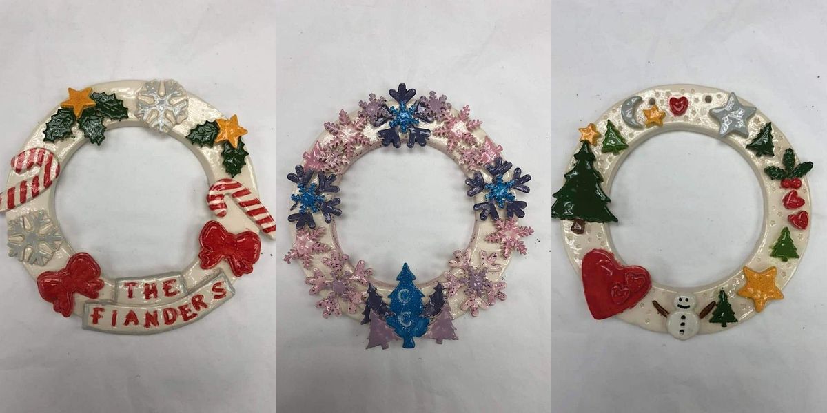 Christmas Ceramic Wreath Making & Cocktail Night