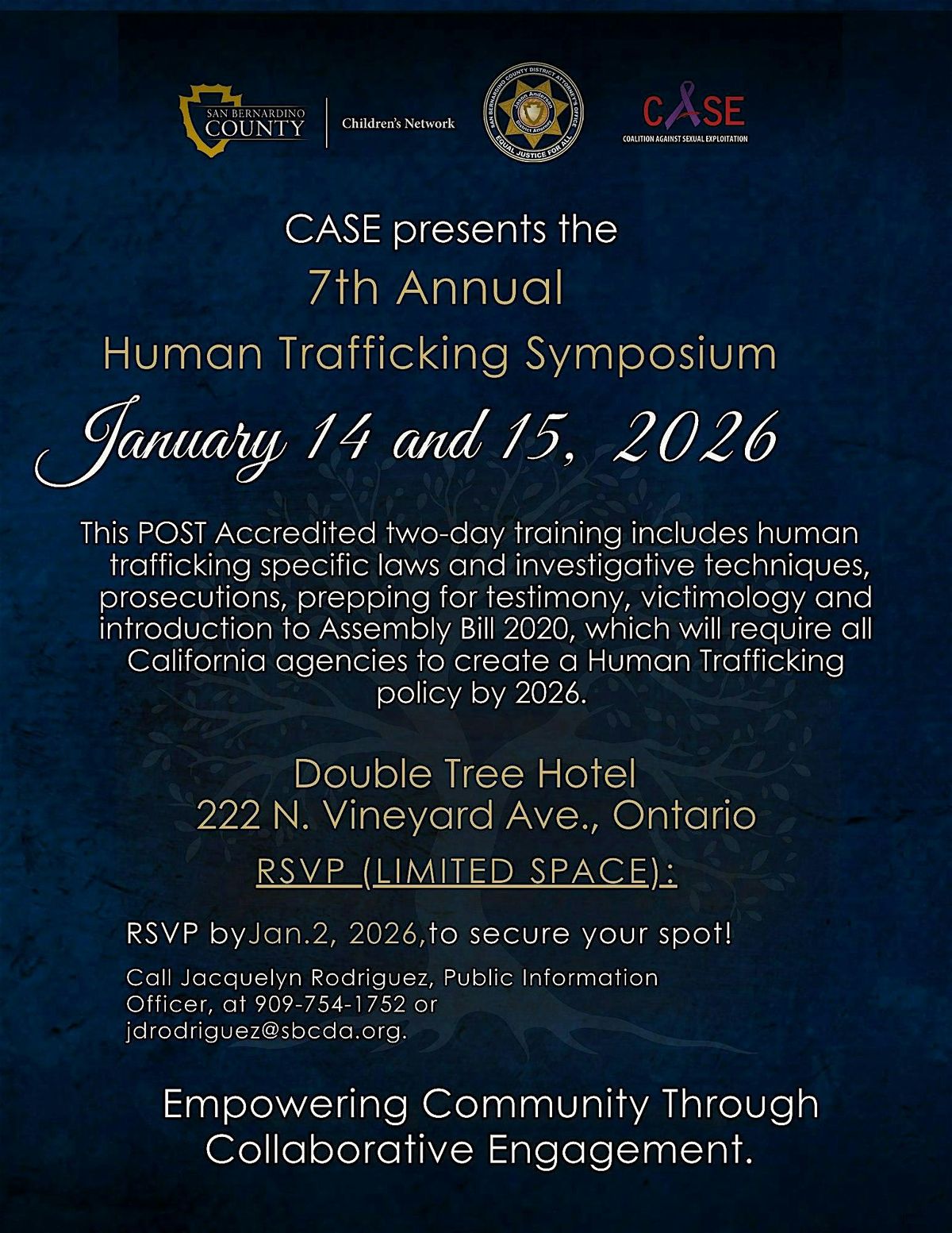 Human Trafficking Law Enforcement Symposium (HT+LE)