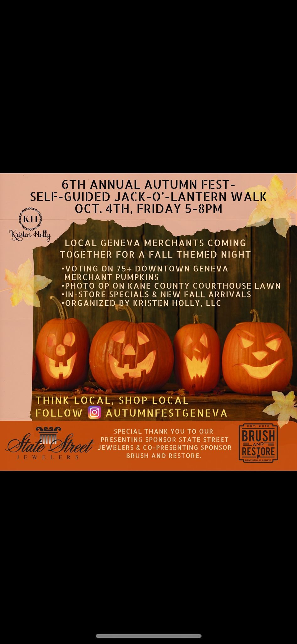 6th Annual Self-Guided Jack O\u2019 Lantern Walk 