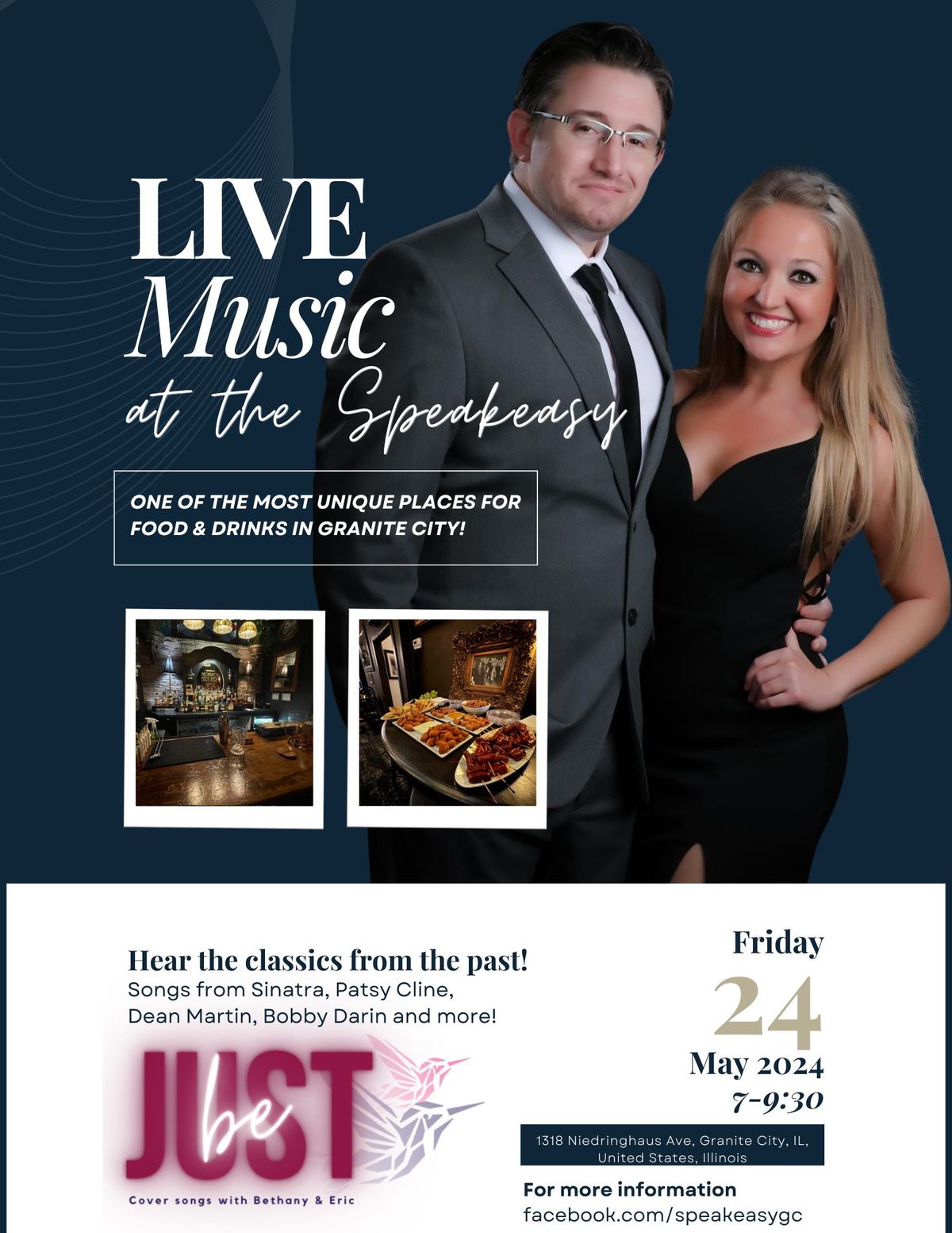 Live Music with 'Just BE' at The Speakeasy