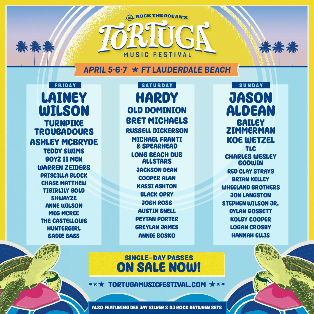 Tortuga Music Festival - 3 Day Pass