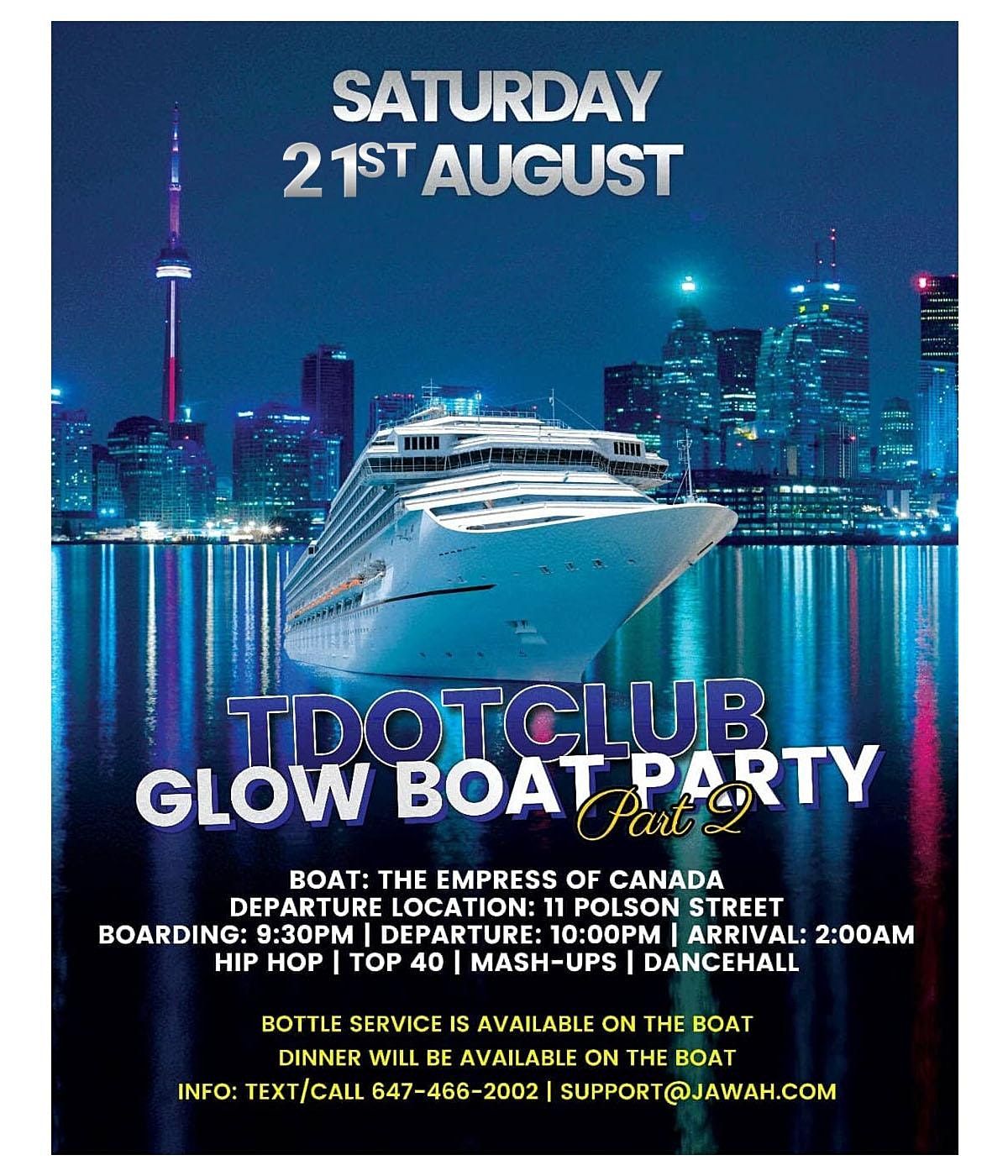 Tdotclub Glow Booze Cruise 2022
