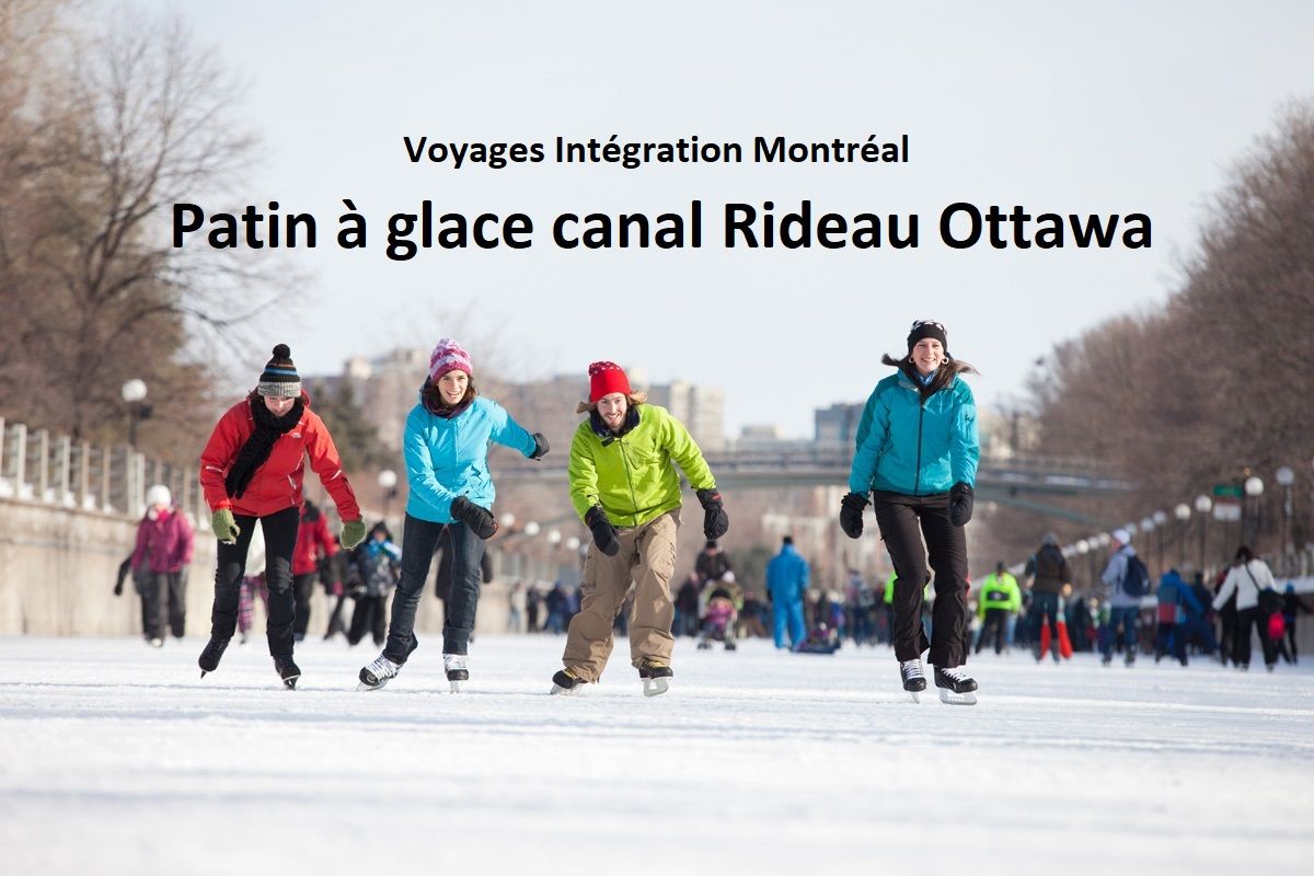 Patin \u00e0 glace canal Rideau Ottawa & visite de la ville!