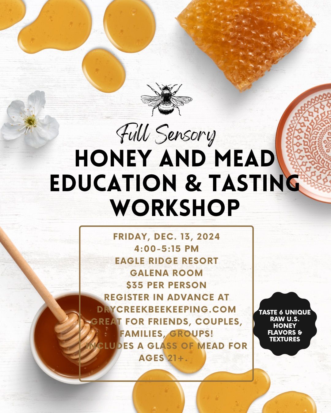 Honey & Mead Tasting Workshop