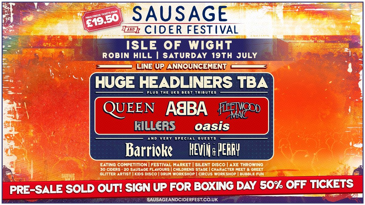 Sausage and Cider Festival - Isle of Wight 2025