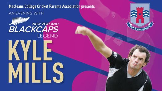 An evening with New Zealand Blackcaps legend Kyle Mills