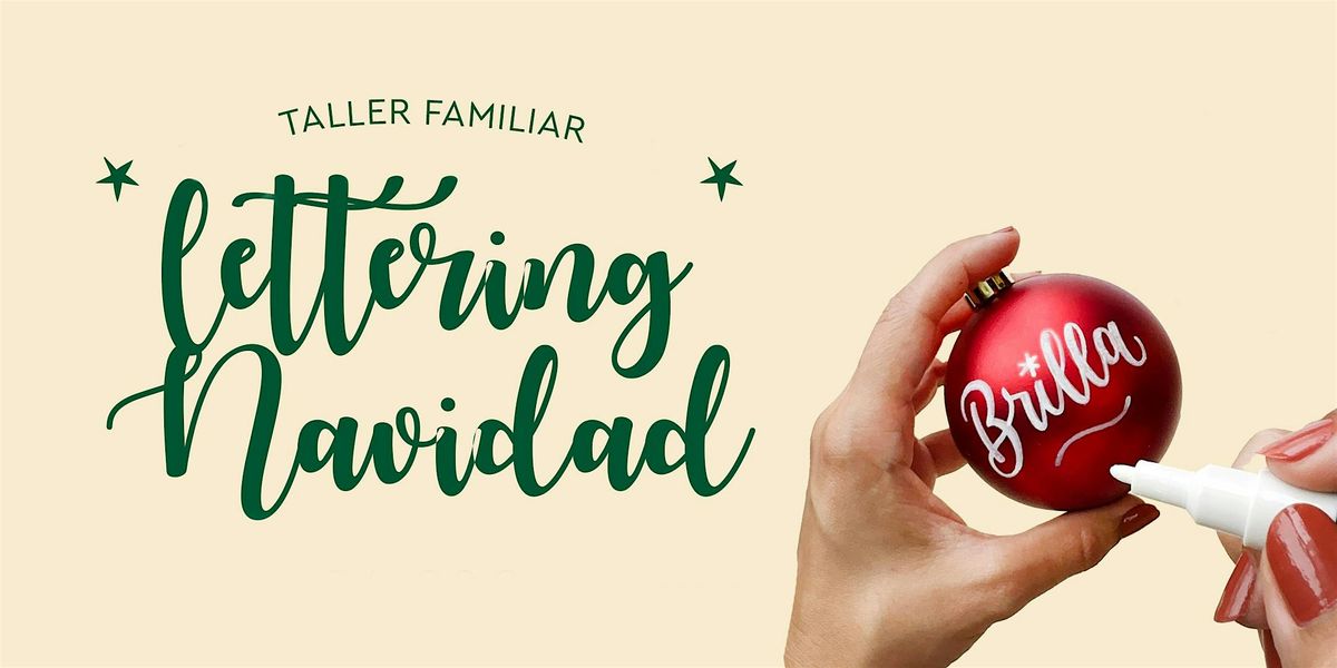 Taller FAMILIAR  de Lettering  \u00a1DECORAMOS LA NAVIDAD!