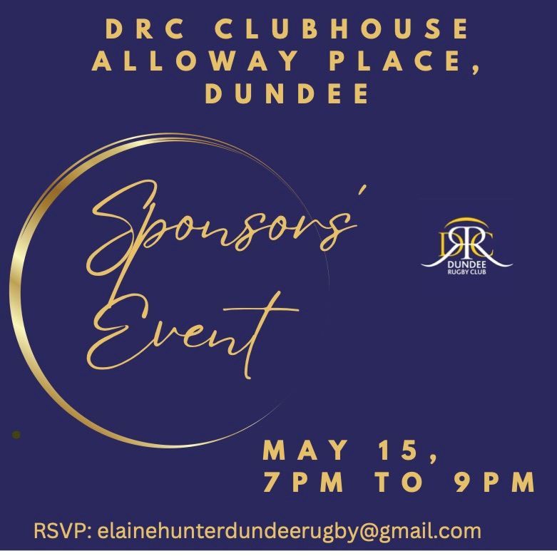 Dundee Rugby Club Sponsors' Event