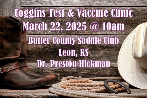 BCSC March 22, 2025: Coggins And Vaccine Clinic