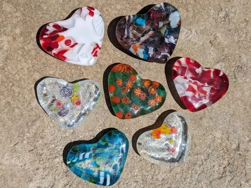 Fused Glass Pocket Hearts Workshop \u2013 Adult