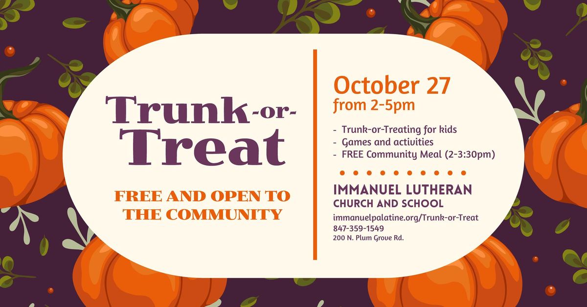 Trunk-or-Treat and Community Meal