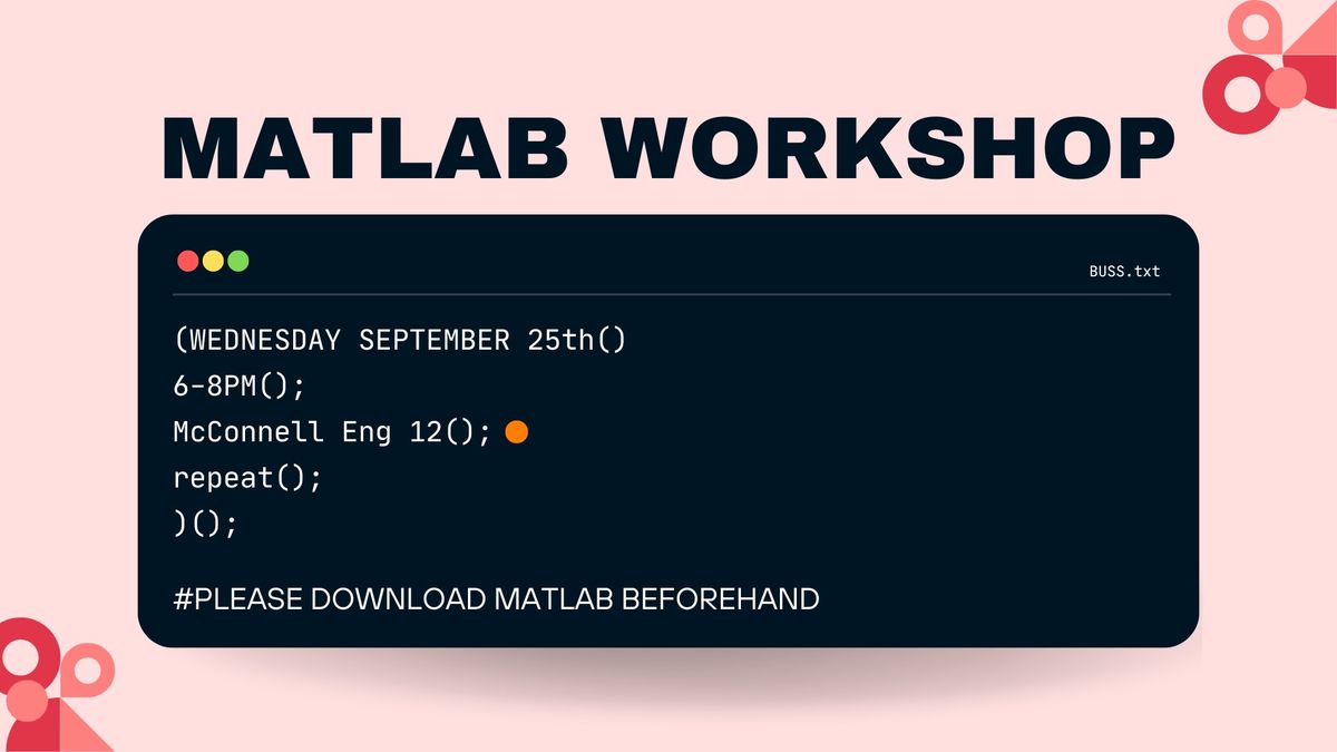 MATLAB Workshop 