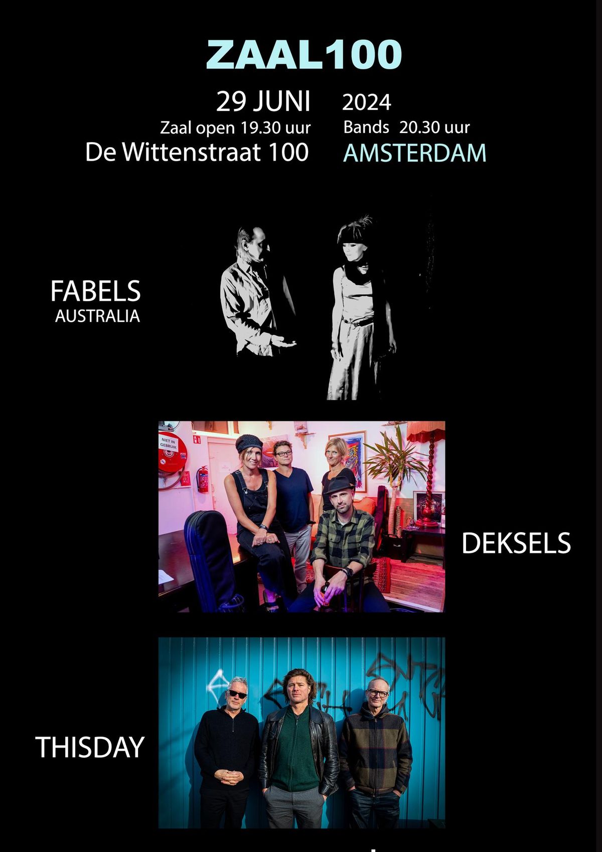 Fabels, Deksels, ThisDay live at ZAAL 100