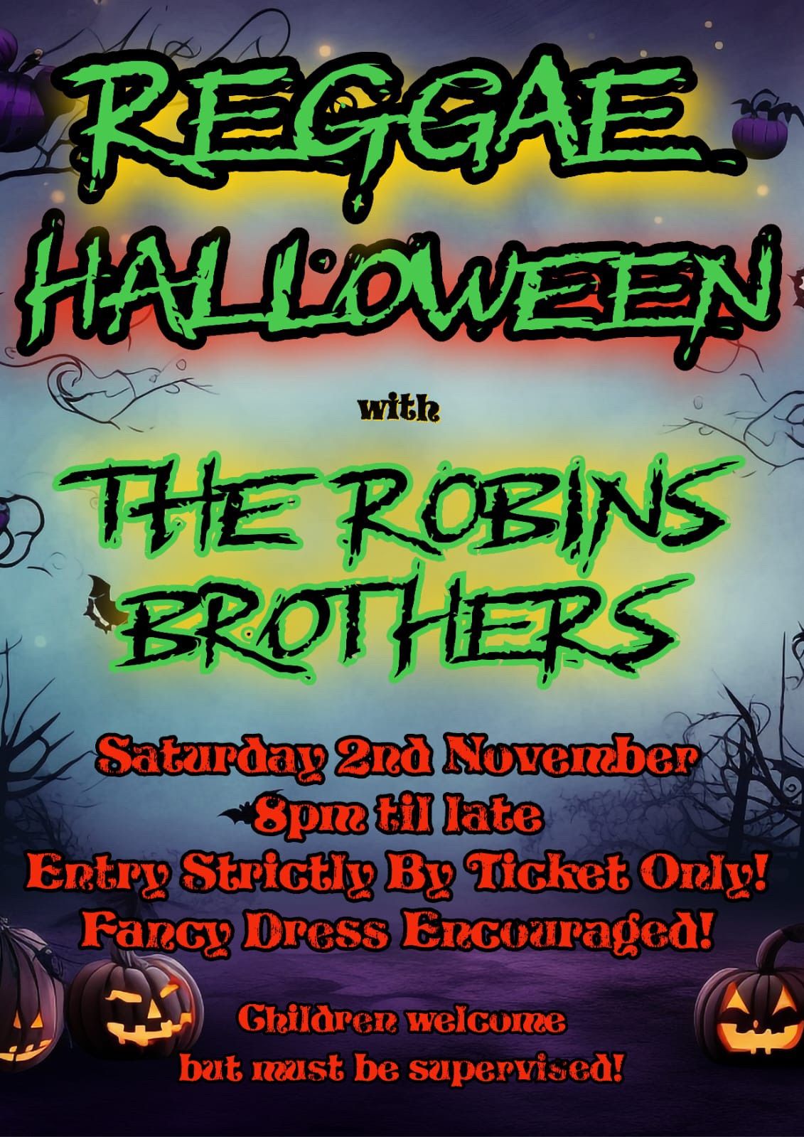 Reggae Halloween with The Robins Brothers! 