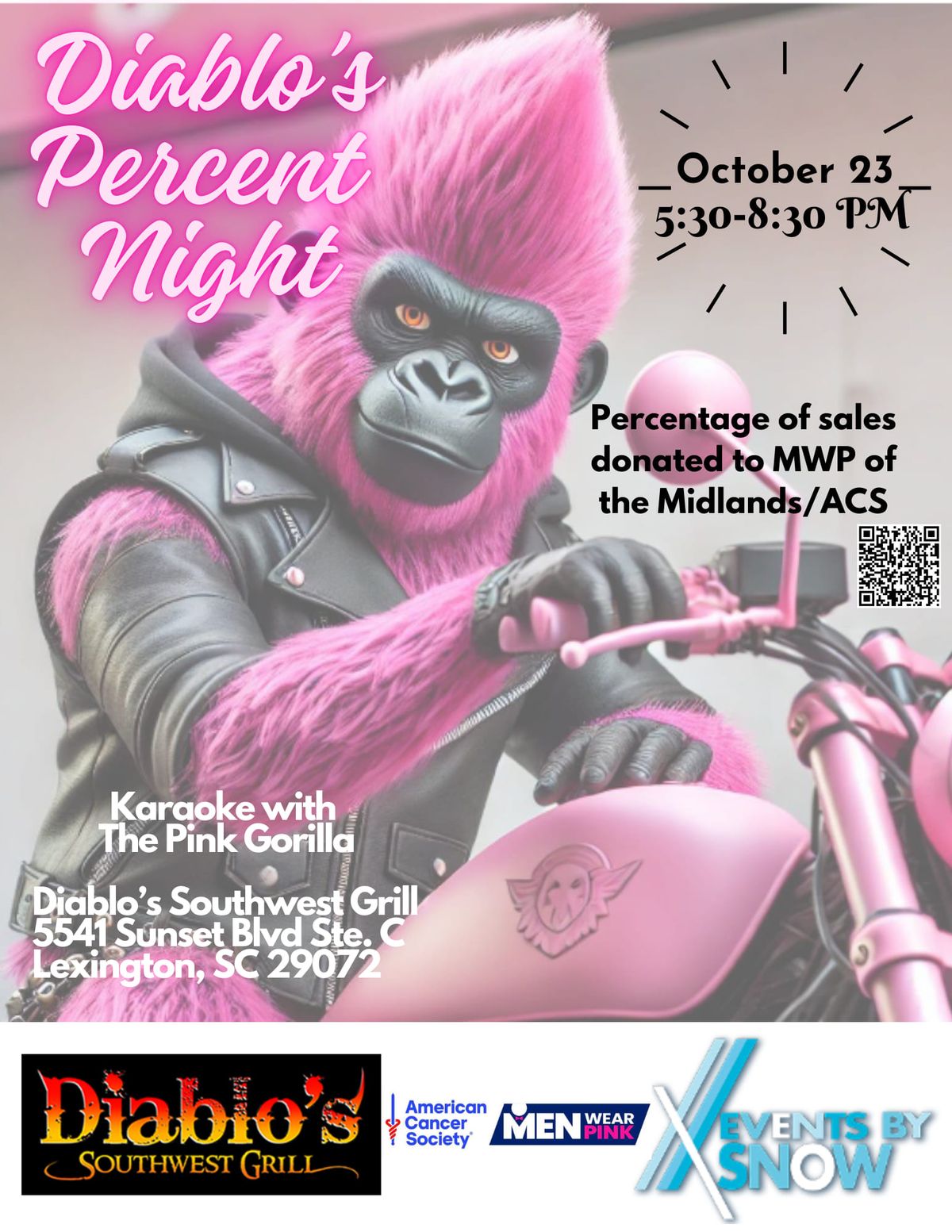 Diablos Percent Night-Karaoke with The Pink Gorilla