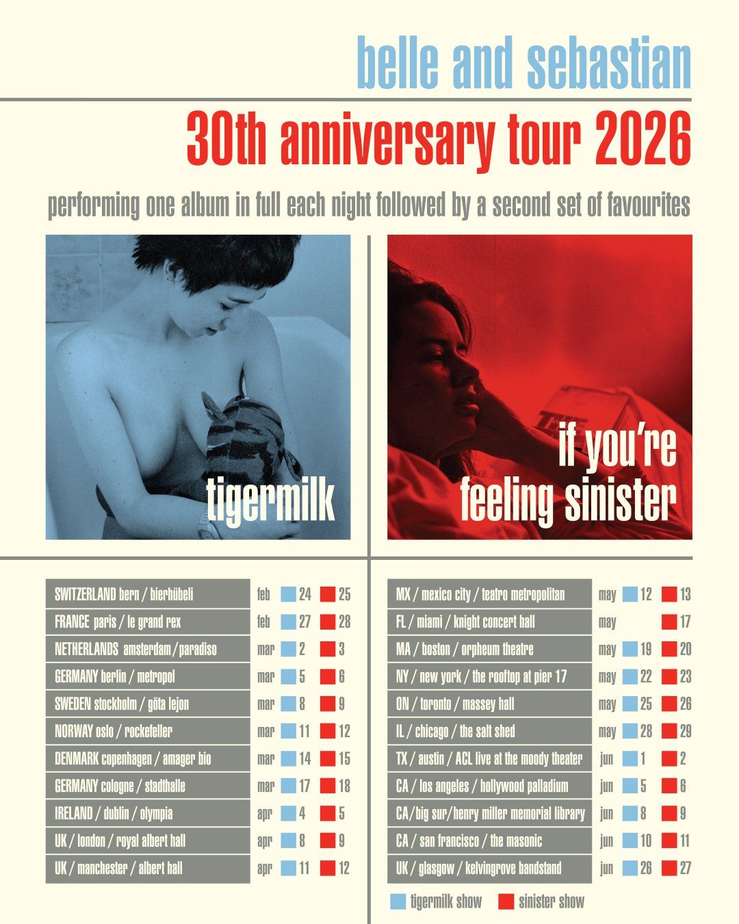 Belle and Sebastian Glasgow Tickets
