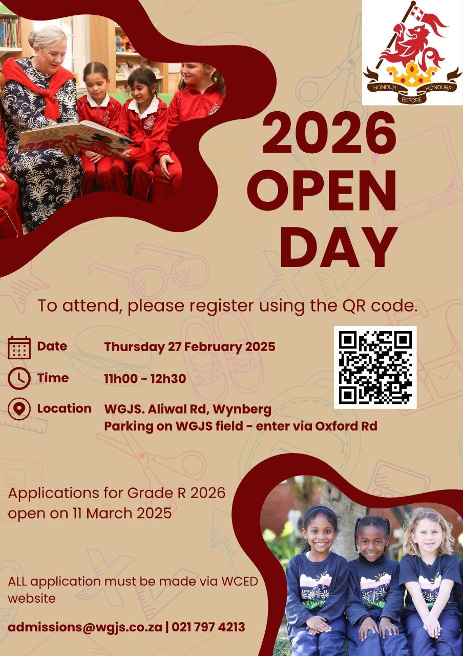 2026 WGJS Open Day