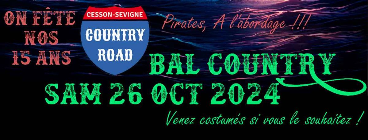 15 ans de COUNTRY ROAD - 26 octobre 2024