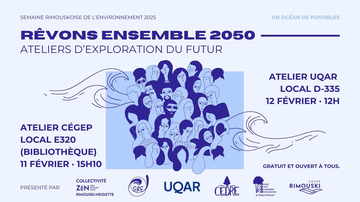 Ateliers d'exploration du futur : R\u00eavons Rimouski-Neigette en 2050