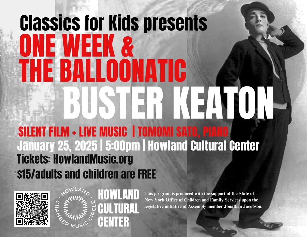 Classics for Kids: Buster Keaton Silent Films with Live Music!