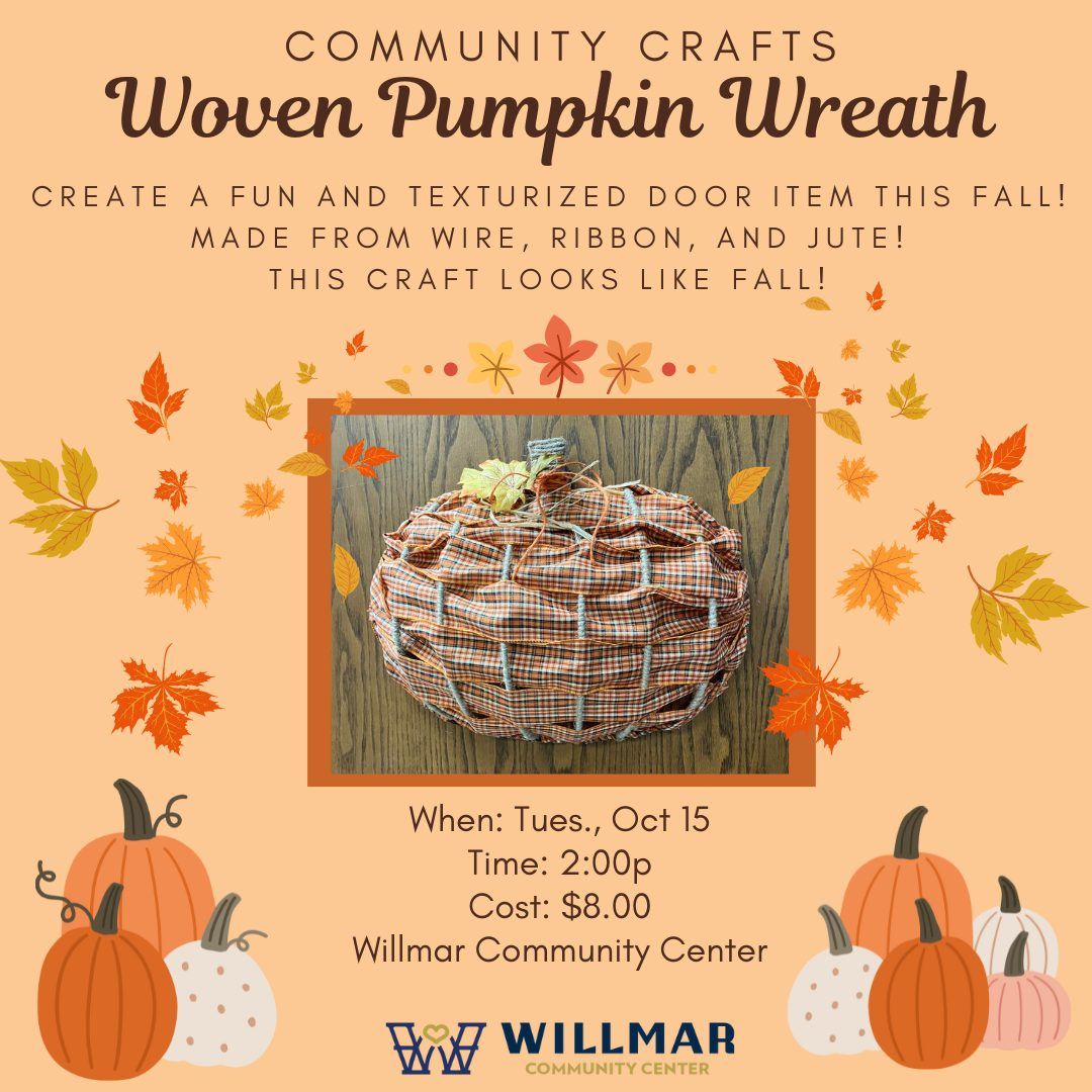 Community Crafts: Woven Pumpkin Wreath