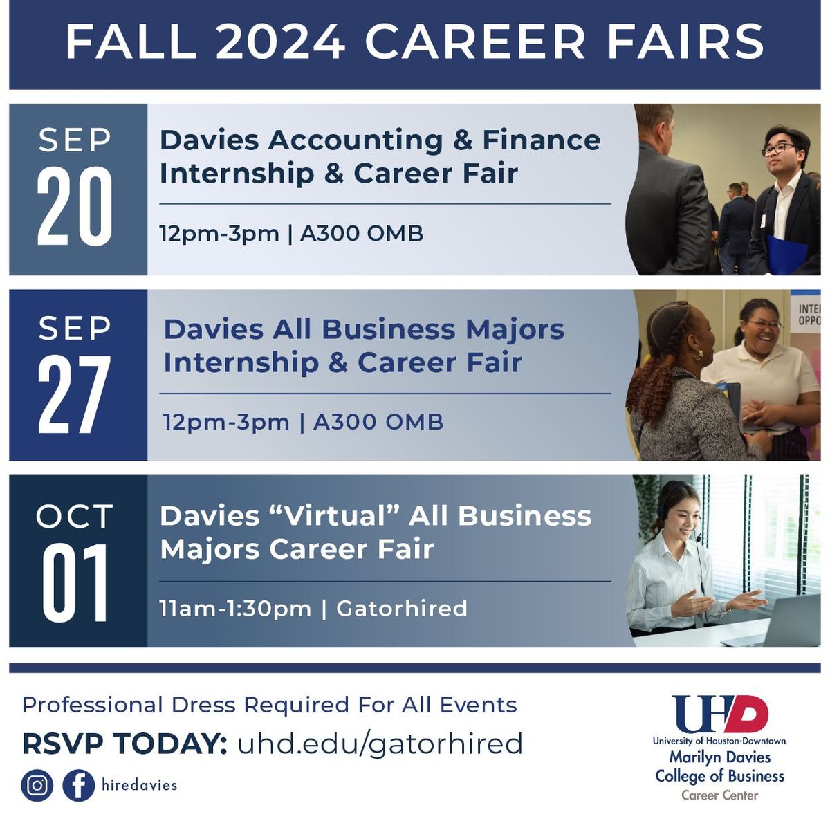 Davies All Business Majors internship & Career Fair 