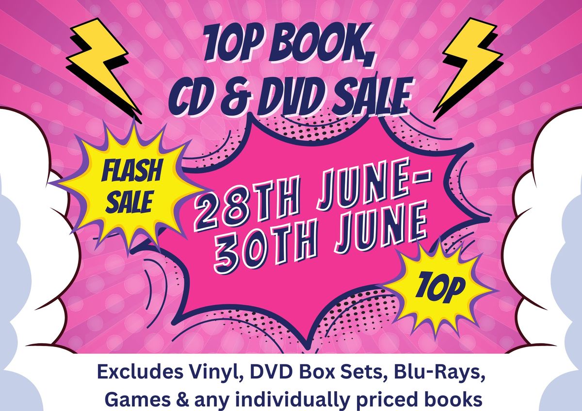 10p Book, DVD & CD Sale 